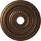 Ekena Millwork Cole PVC Ceiling Medallion (Canopies up to 5 1/8"), 19"OD x 3 1/2"ID x 1"P, Metallic Antique Brass CMP19COCAB - alternate 1